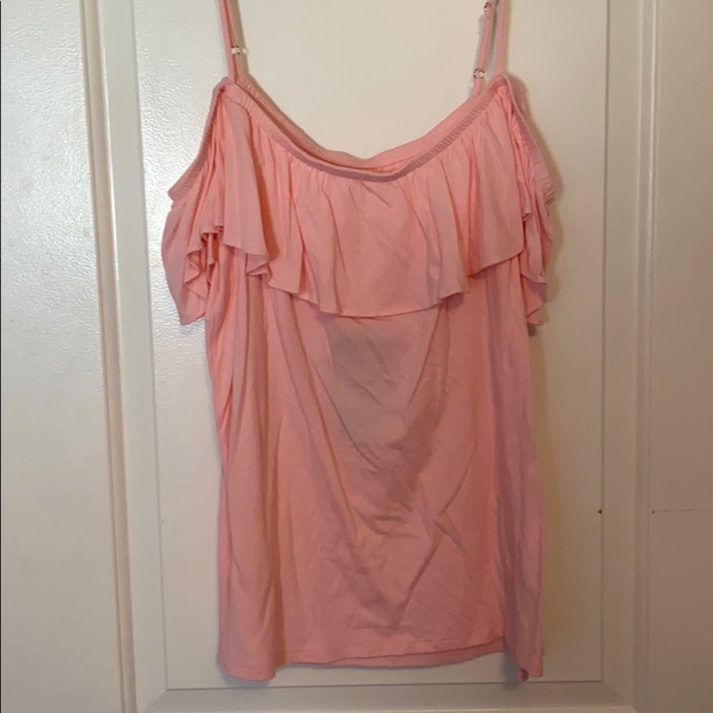 Pink Lilly Pulitzer off the shoulder top